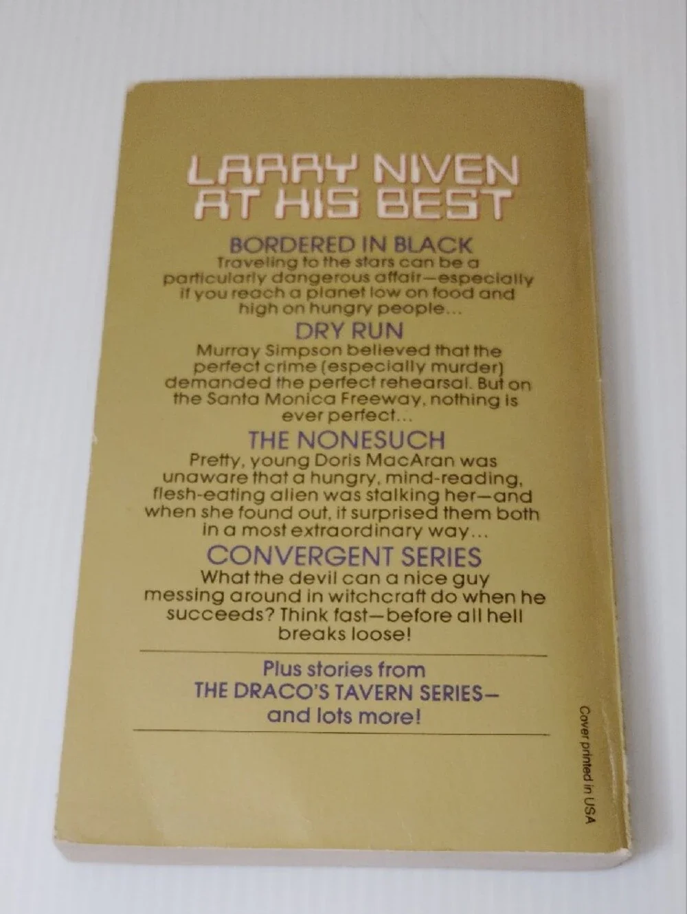 8 For $8 Larry Niven Convergent Series *First Edition* Scifi
